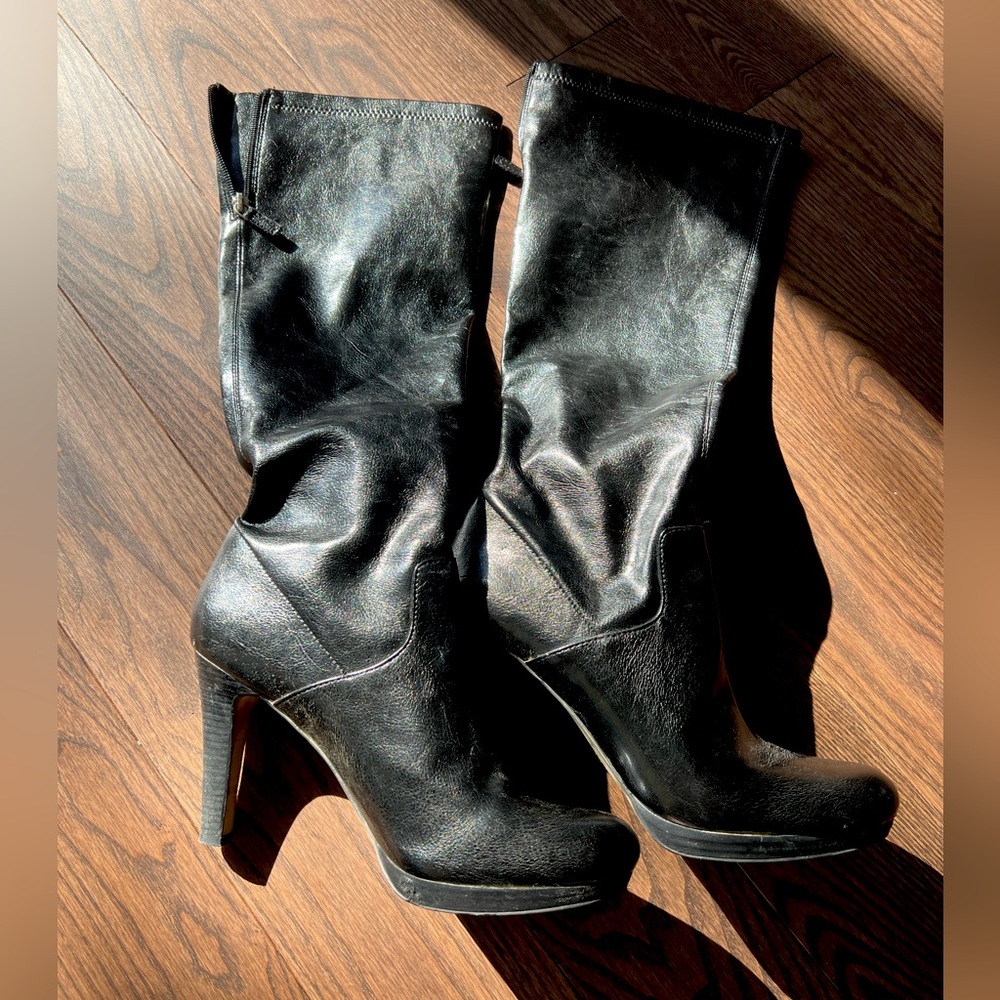Franco Sarto Black Stilleto Boots